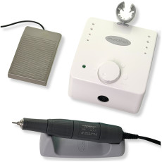 Фрезер для манікюру Cube K35 білий з ручкою H37L1 35000 об./хв. 45вт з педаллю